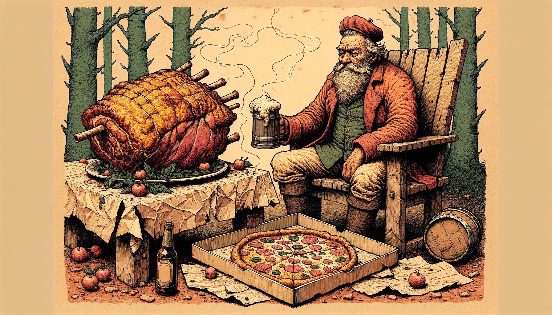 Sonntagsbraten oder Pappschachtel-Pizza?