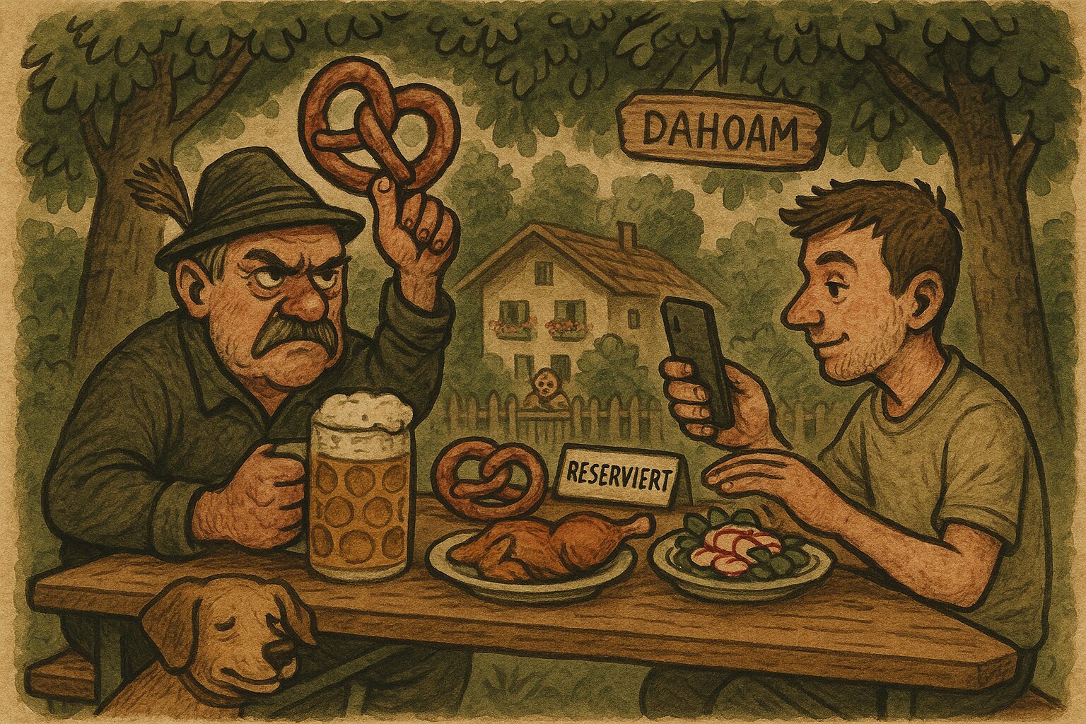Mehr über den Artikel erfahren Biergarten-Knigge: Regeln, Schmarrn und a gscheite Brotzeit