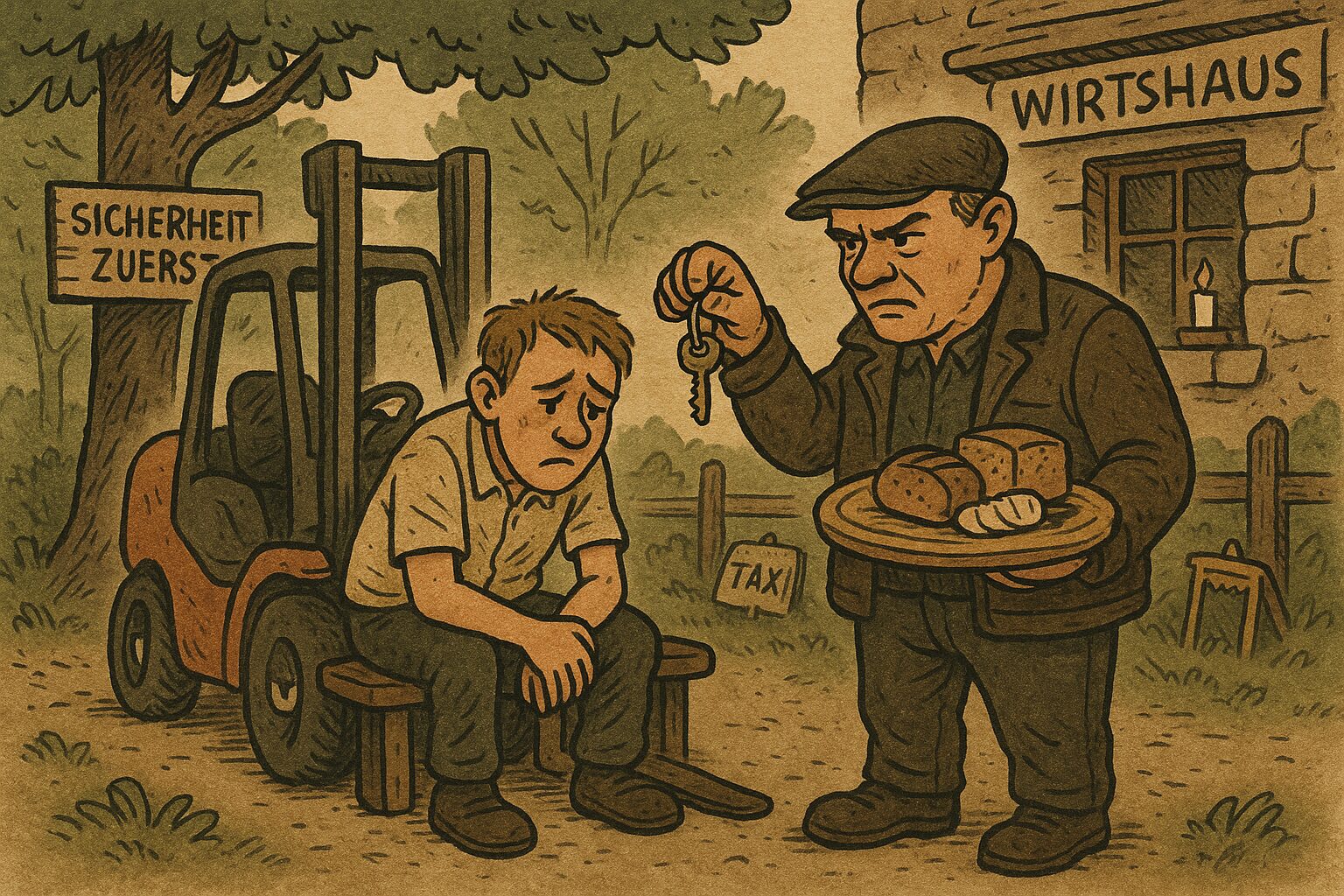 Mehr über den Artikel erfahren Wenn da Stapler-Fahrer ned ganz bei da Sach is
