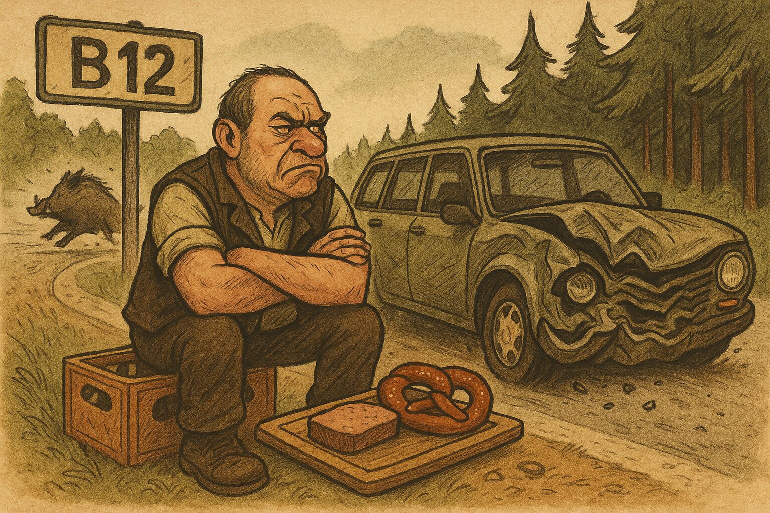 Mehr über den Artikel erfahren Montagmorgen-Irrsinn auf der B12 – Da packst dir echt oans am Kopf!