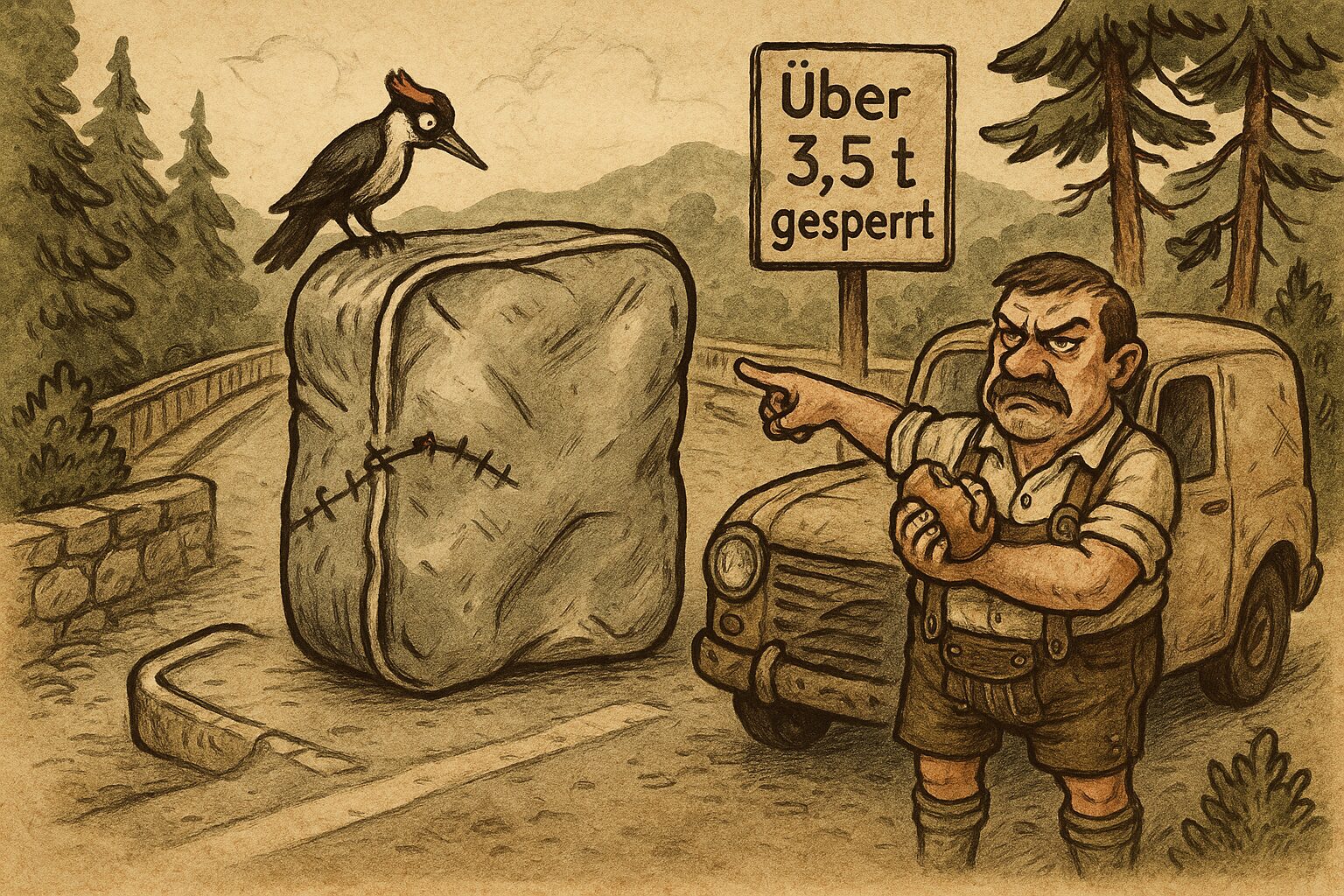 Mehr über den Artikel erfahren Schanzl-Brücke dicht – Passau im Dauerstau!